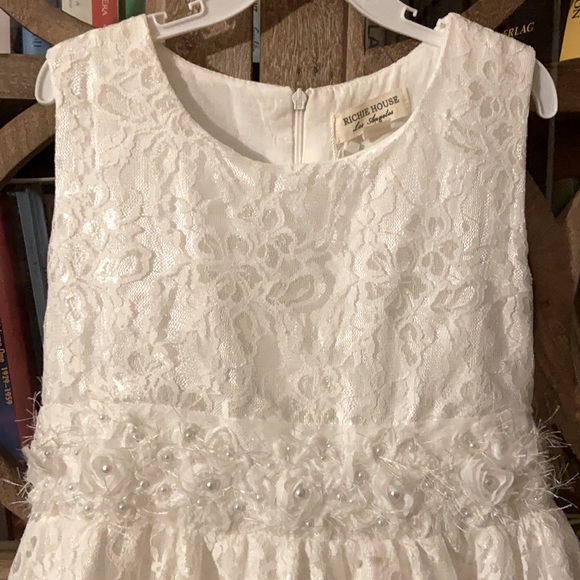 NWT Richie House White Formal Girls’ Dress - Picture 4 of 8